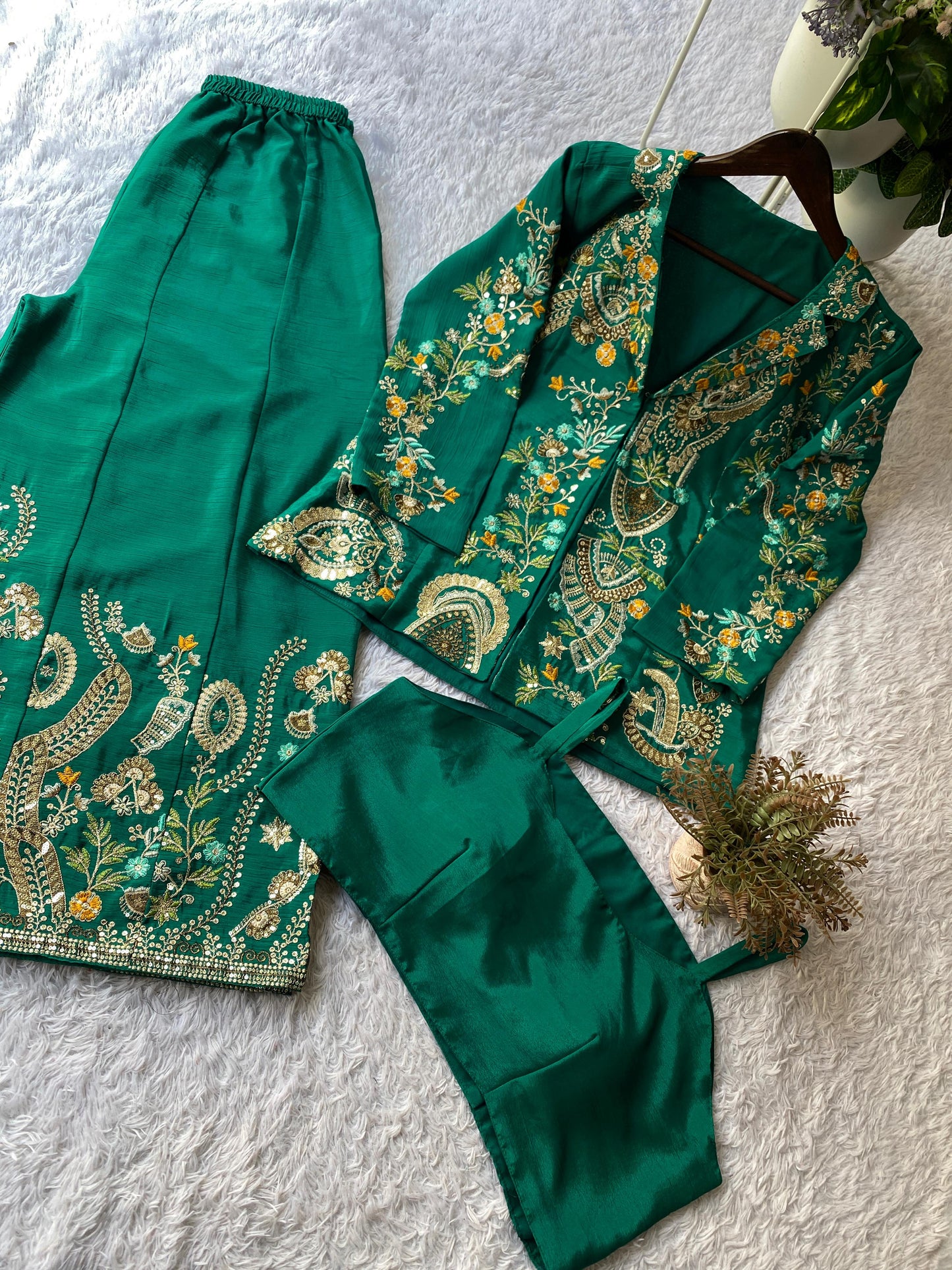 Designer three piece cord set - WishTown Fashion Club®