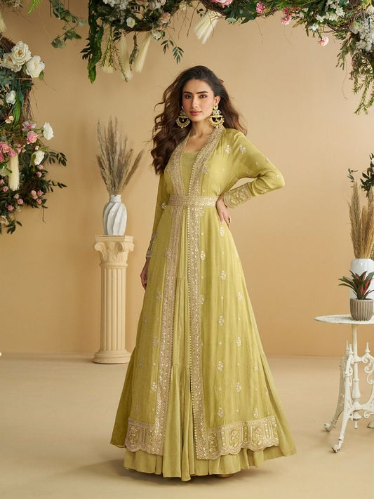 Premium western party wear gown for women – sequin designer cocktail dress for weddings and events