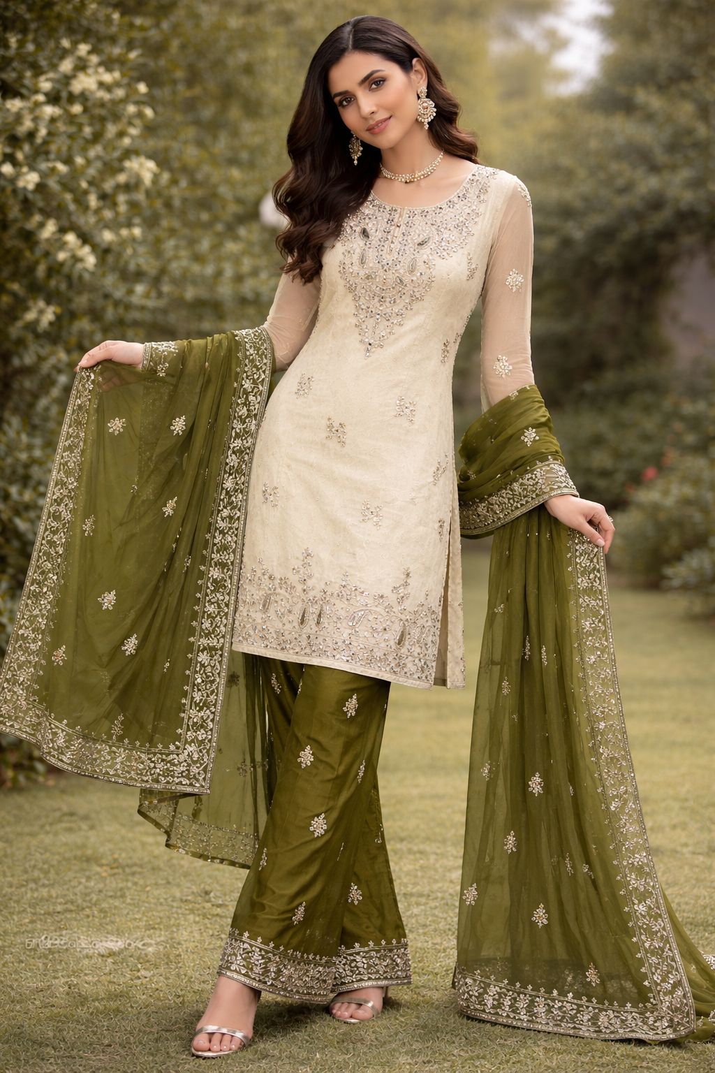 Wedding sharara set for women – designer festive outfit