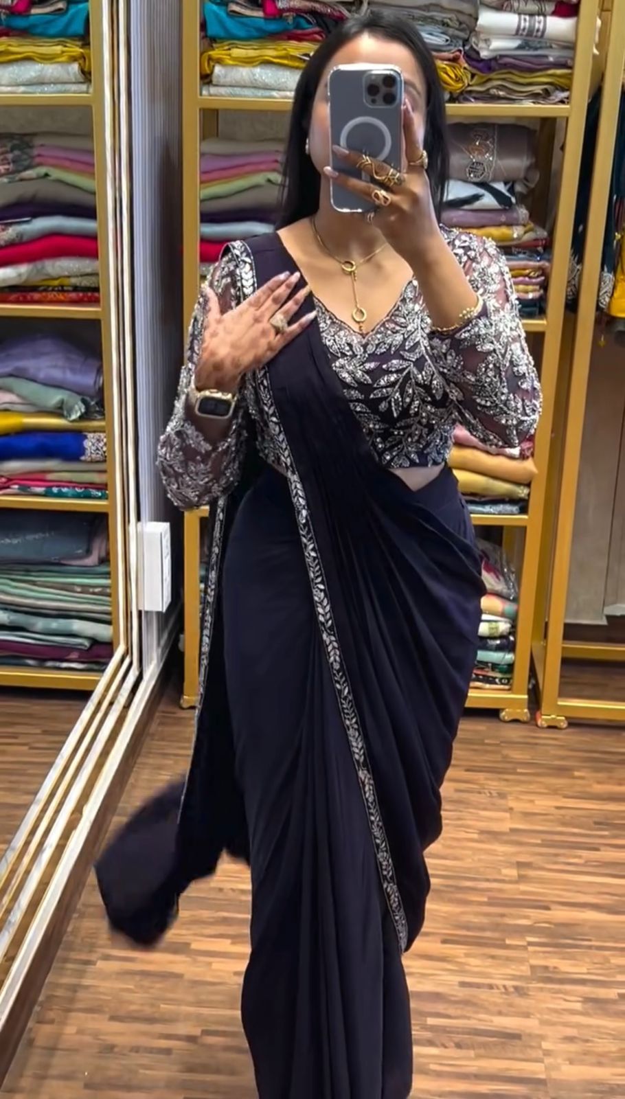 Ready to Wear Drape Saree - WishTown Fashion Club®