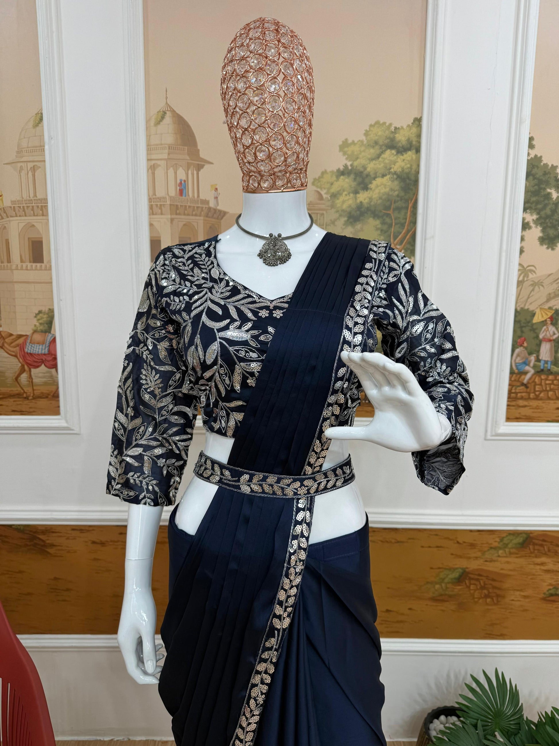 Ready to Wear Drape Saree - WishTown Fashion Club®