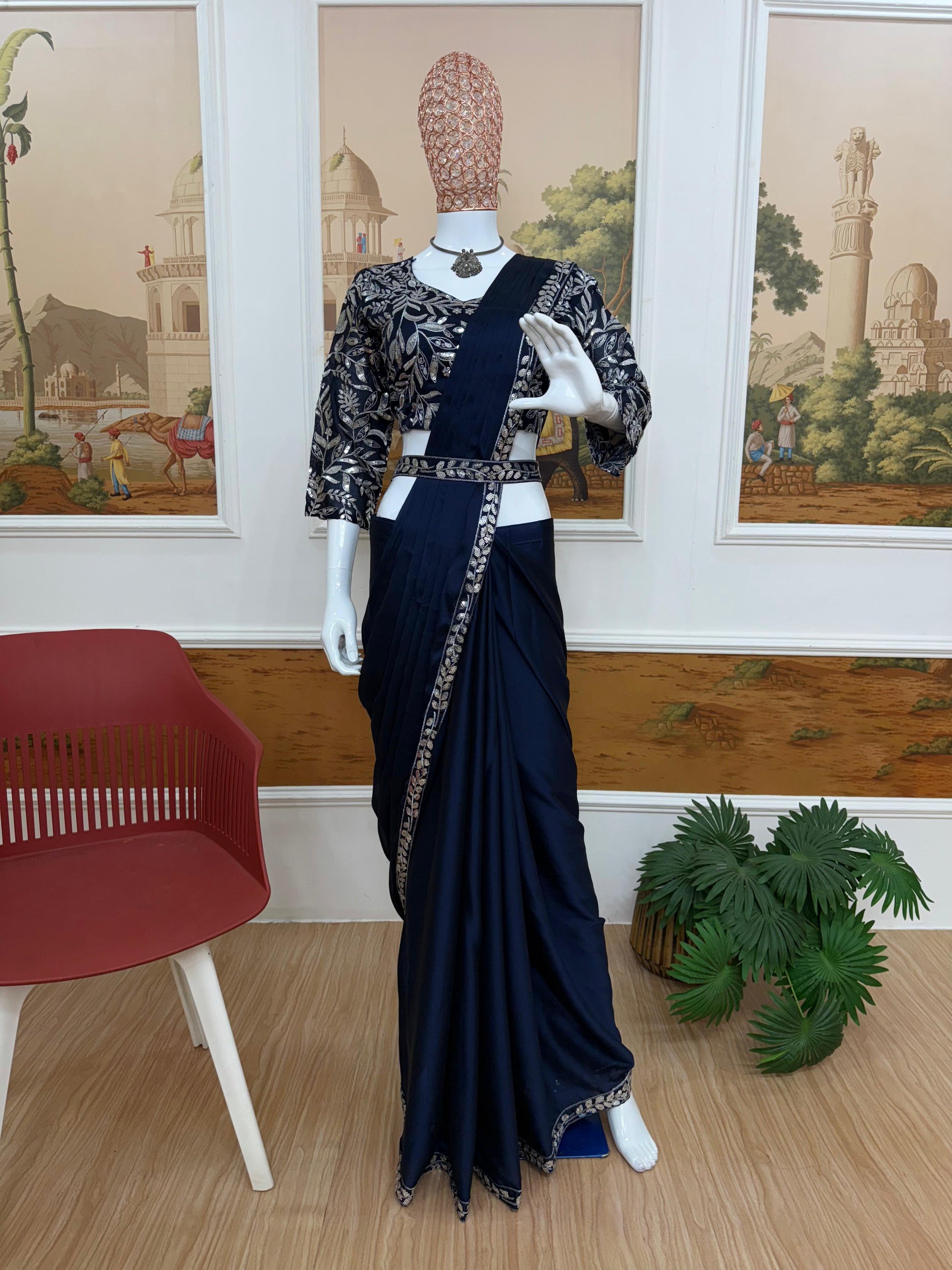 Ready to Wear Drape Saree - WishTown Fashion Club®