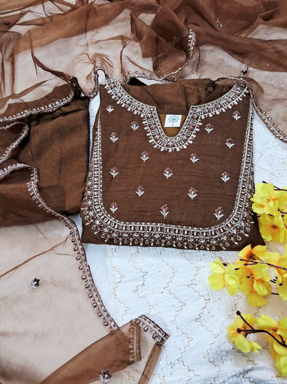 Designer party wear three piece set - WishTown Fashion Club®