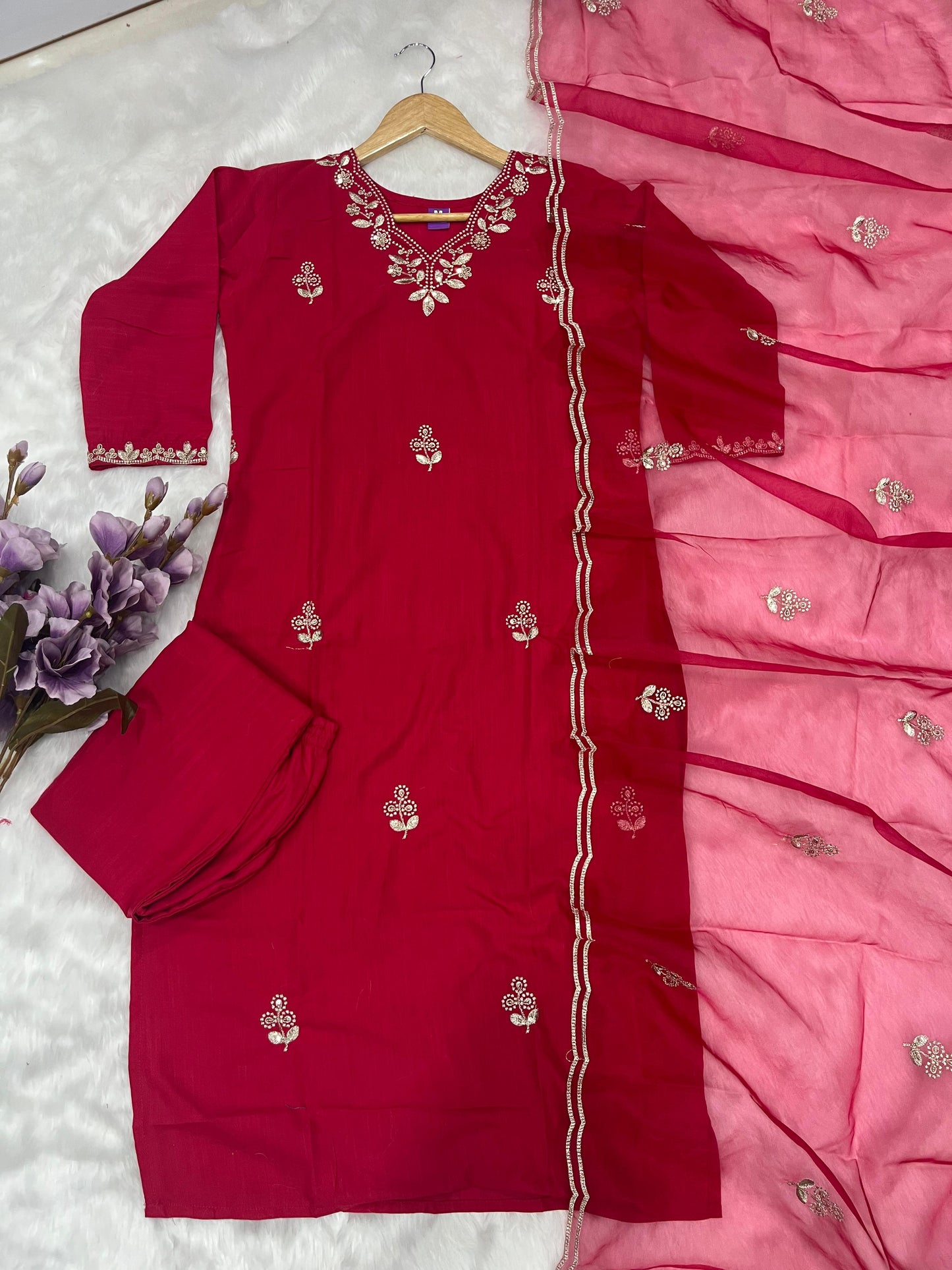 kurta pant and dupatta set - WishTown Fashion Club®