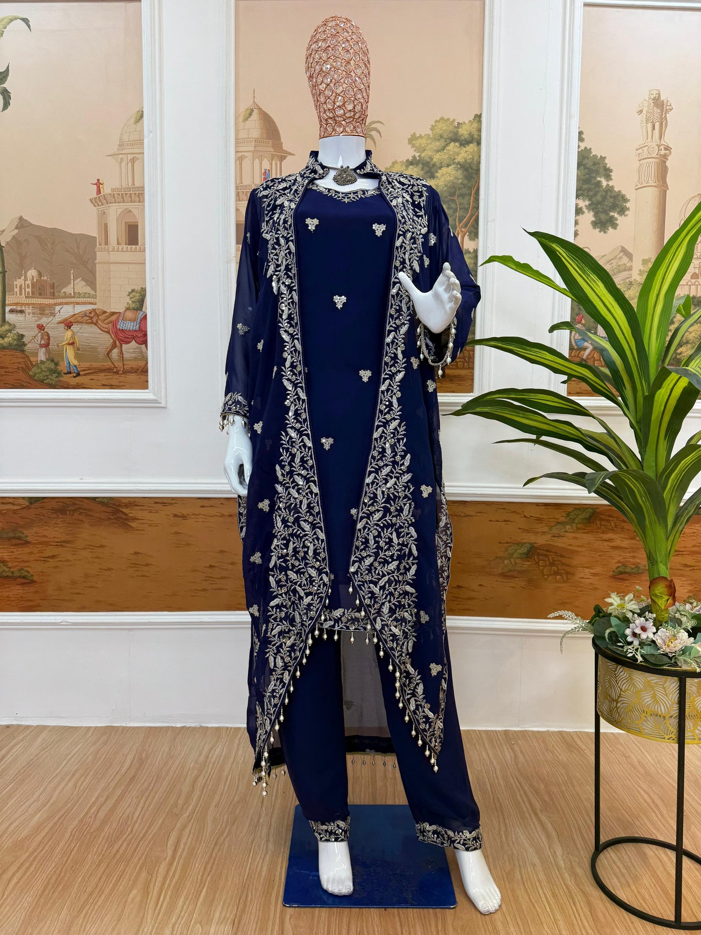 Kurti Koti and Pant set - WishTown Fashion Club®