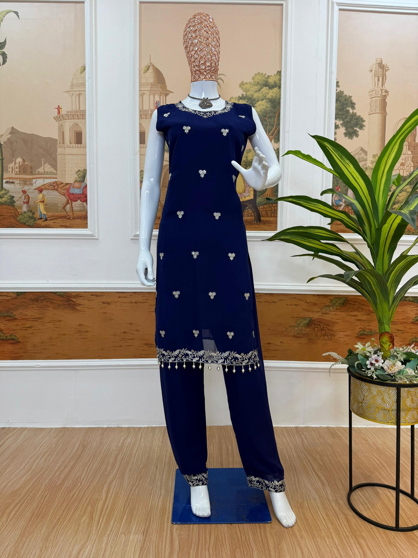 Kurti Koti and Pant set - WishTown Fashion Club®