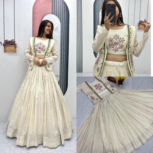 Crop Top Lehenga Set - WishTown Fashion Club®