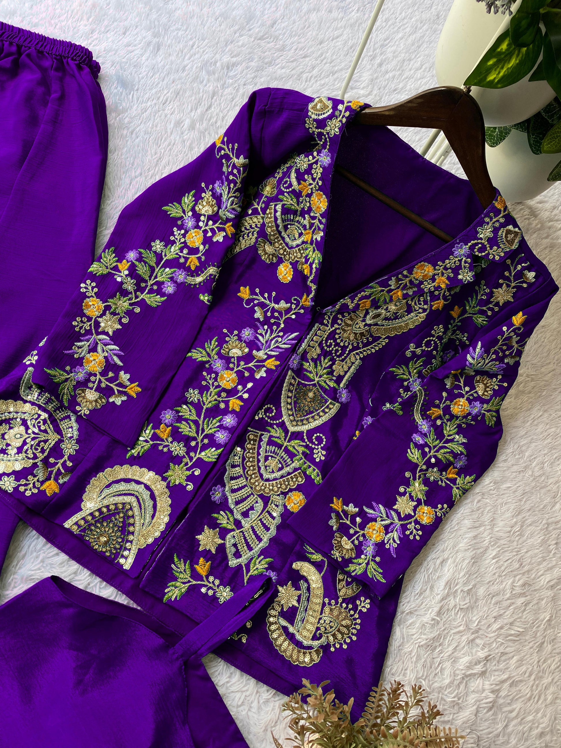 Designer three piece cord set - WishTown Fashion Club®