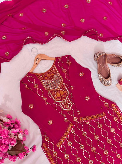 kurti pant dupatta set - WishTown Fashion Club®