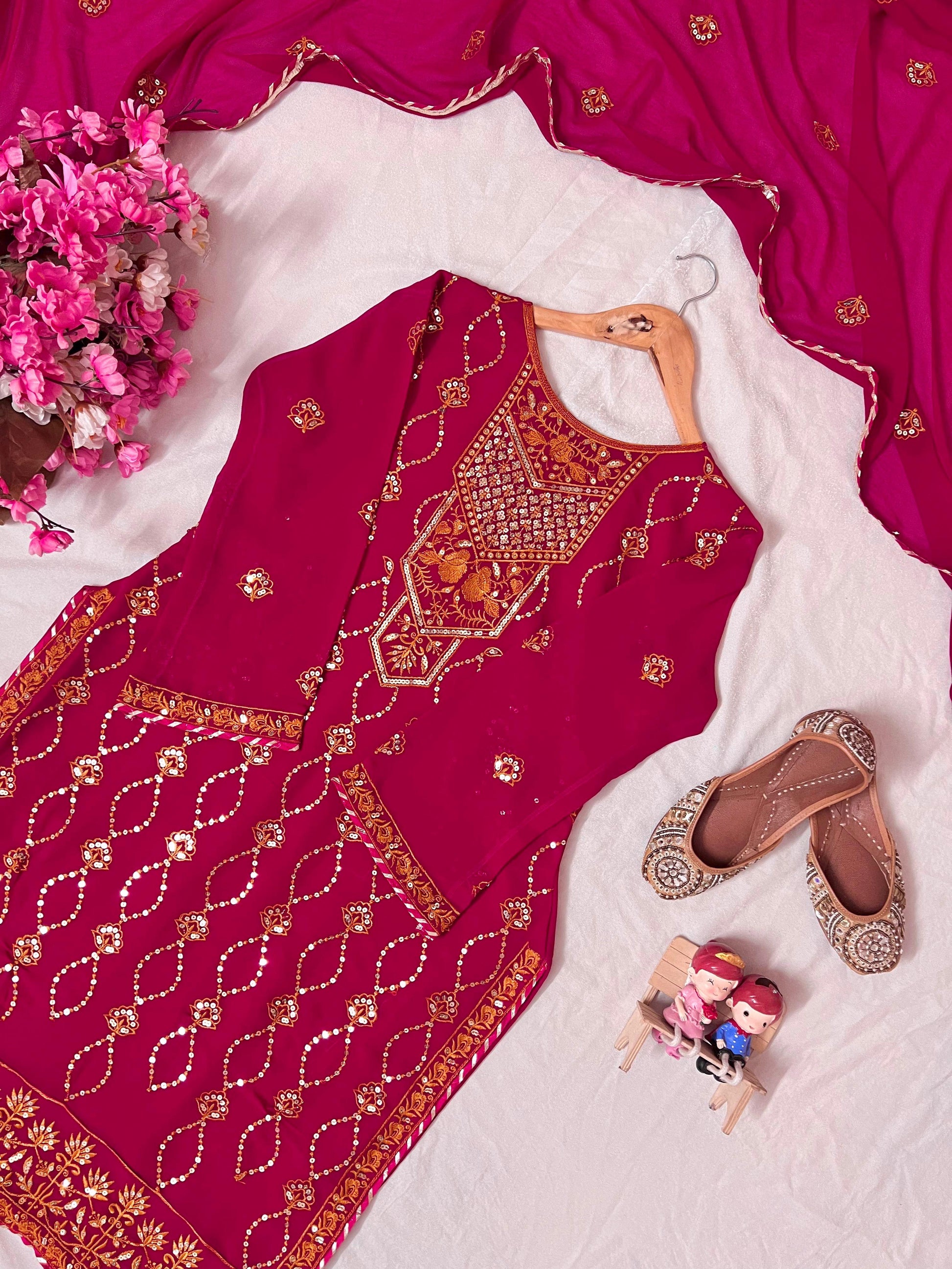 kurti pant dupatta set - WishTown Fashion Club®
