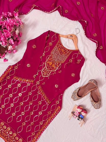 kurti pant dupatta set - WishTown Fashion Club®