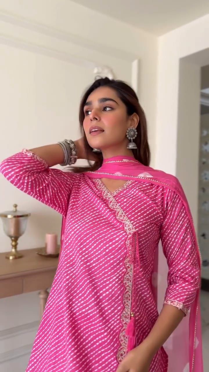 Angrakha style kurta set - WishTown Fashion Club®