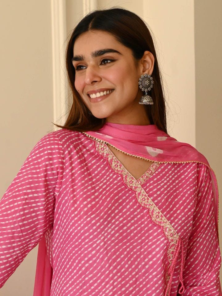 Angrakha style kurta set - WishTown Fashion Club®