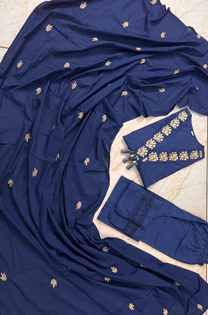 Embroidery kurta set - WishTown Fashion Club®