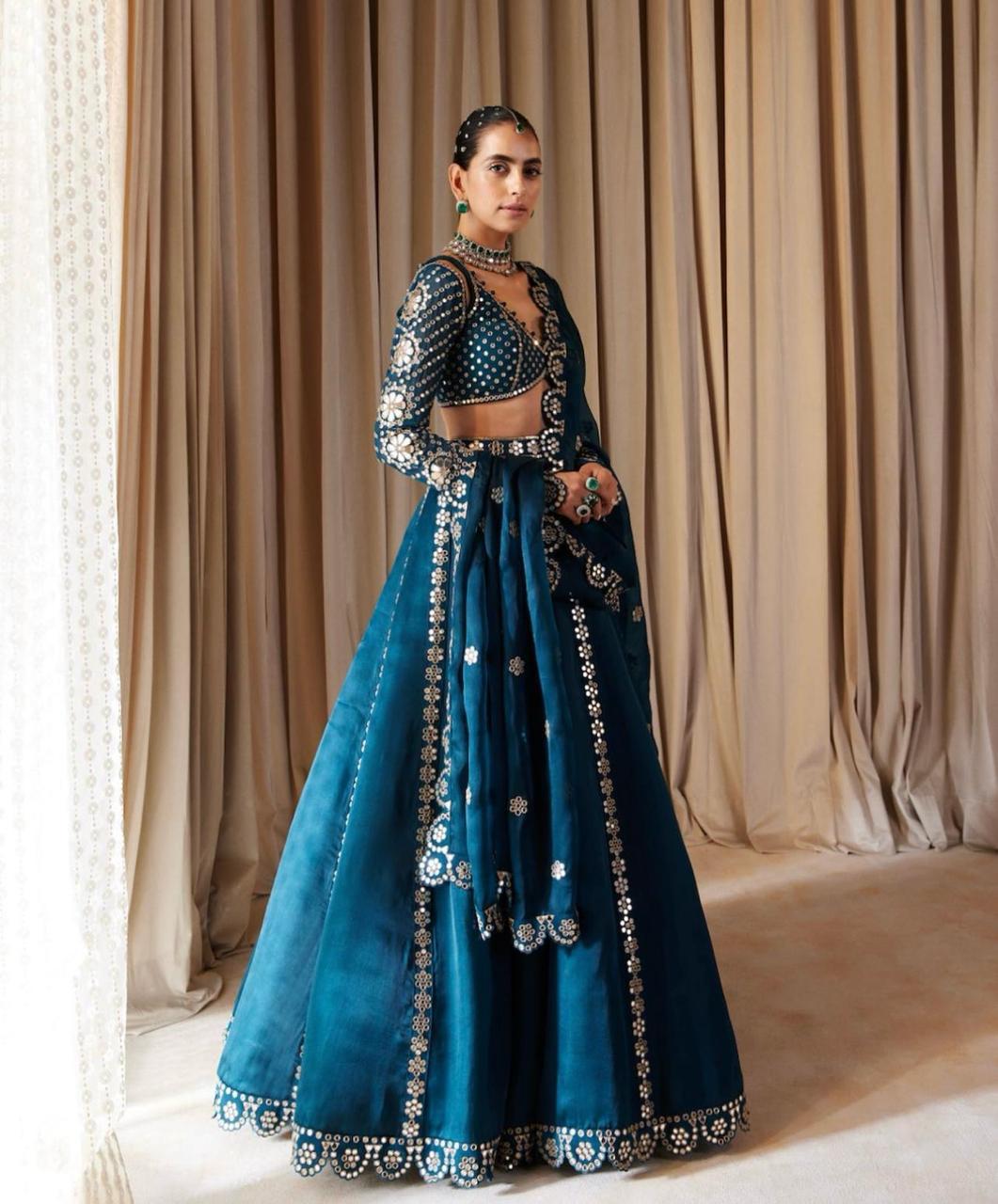 Malai silk lehenga set - WishTown Fashion Club®