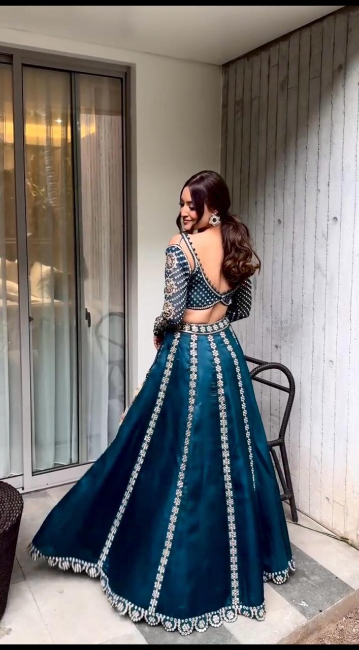 Malai silk lehenga set - WishTown Fashion Club®