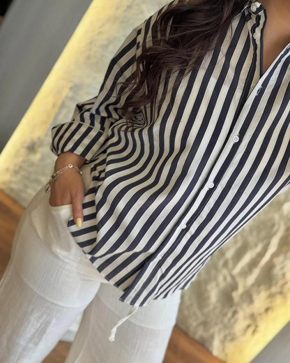 Black smart casual cotton shirt and pant set for office and travel wear - WishTown Fashion Club