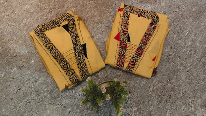 Cream casual wear cotton kurta set full look - WishTown Fashion Club