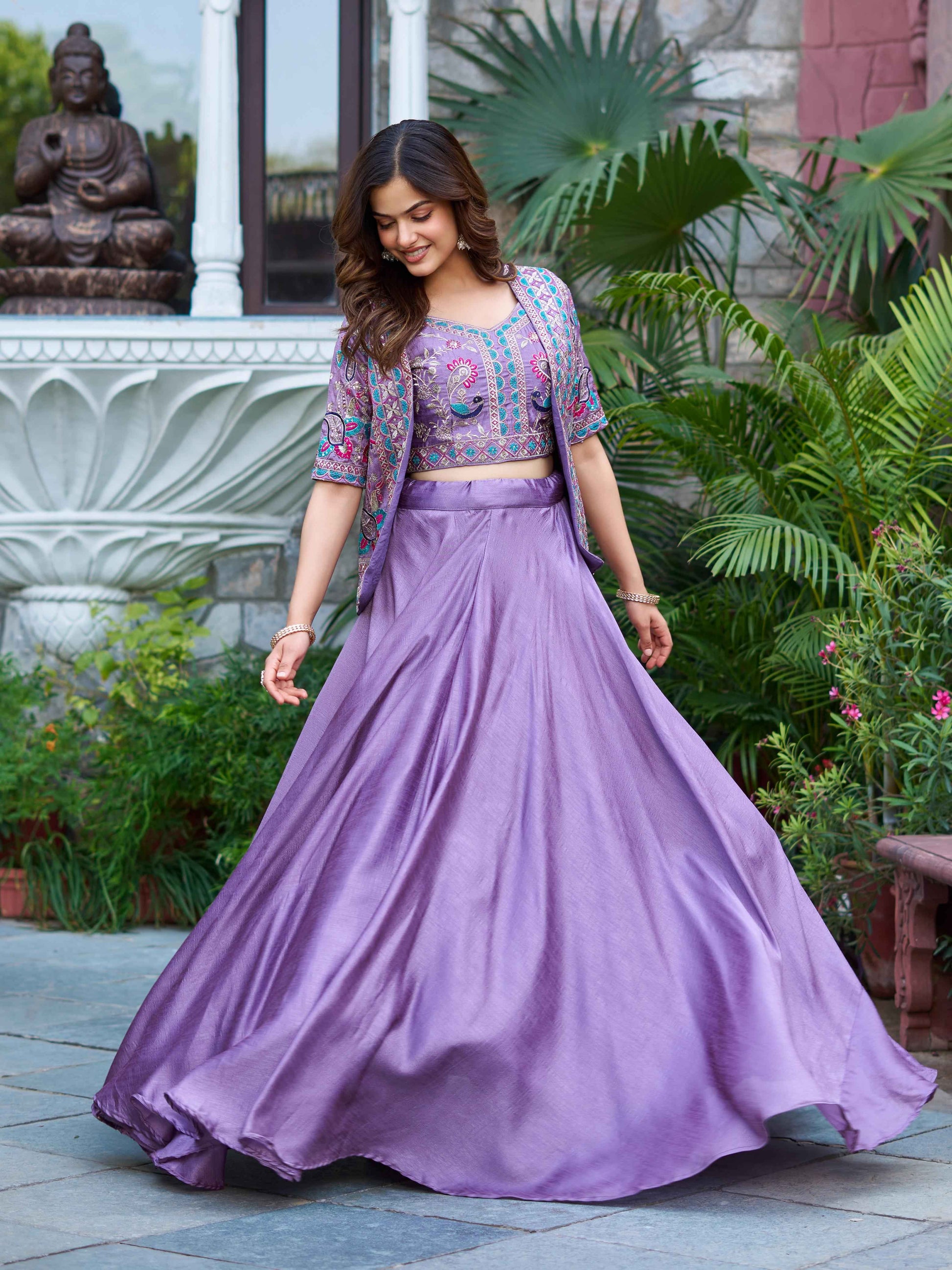 Lehenga Choli with Koti