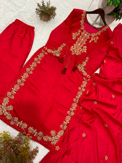 Flowing side angle of a stitched maroon traditional dress highlighting the soft micro interior lining comfort and tailored height.