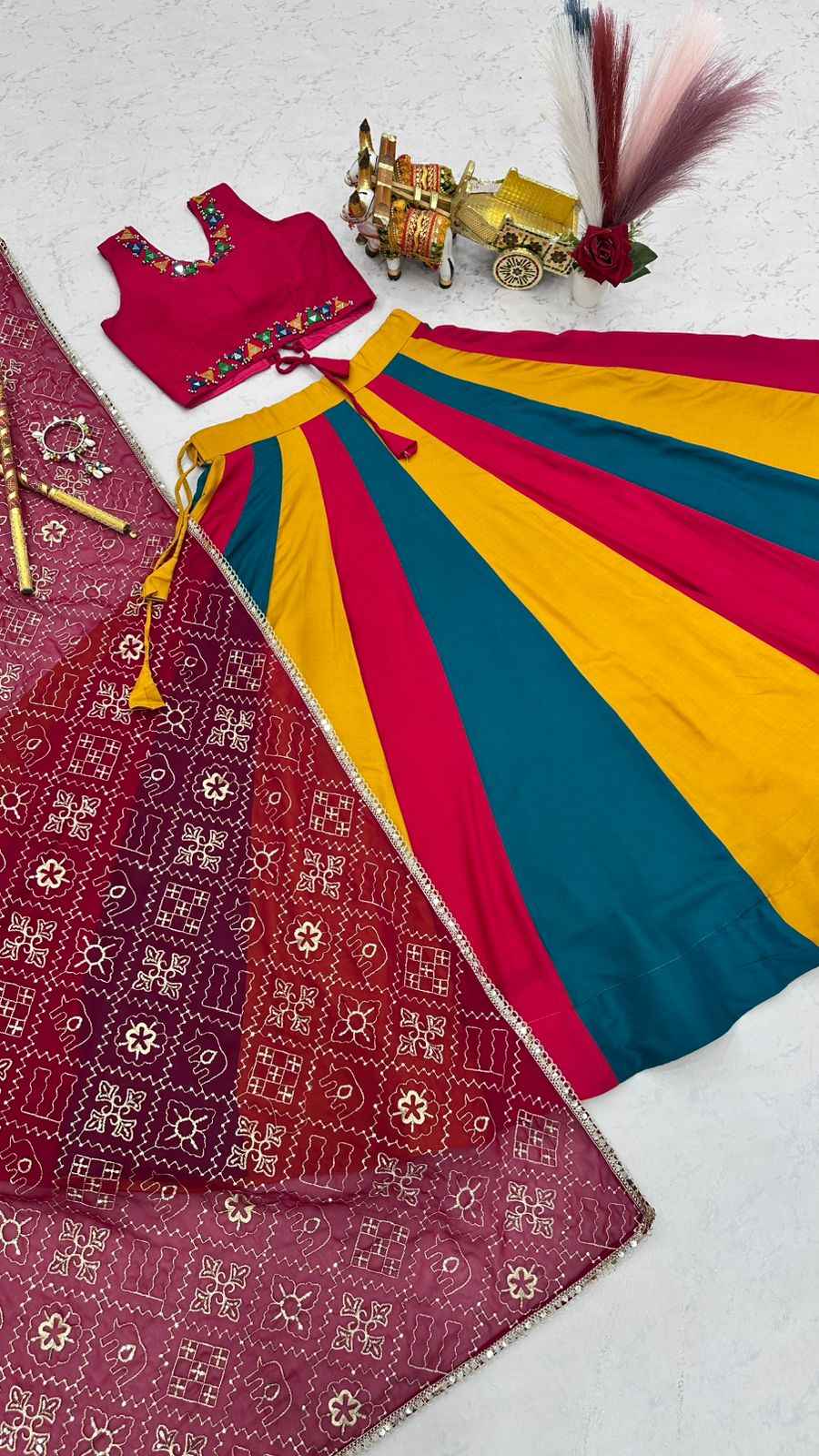 Premium Lehenga Choli with Vintage Dupatta
