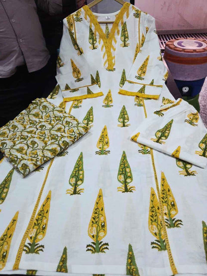 Detailed presentation of the lemon green sleeve cuffs showing the intricate lace borders and premium tailoring lines on the straight fit arm profile.