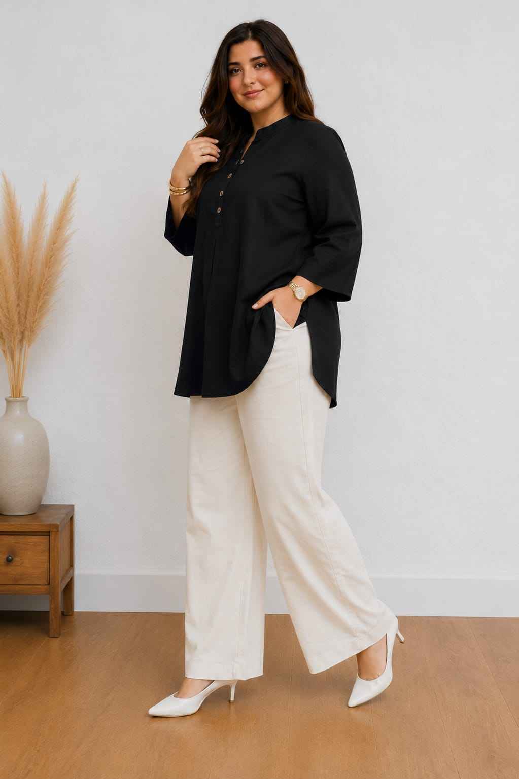 Elegant Cotton Kurti Pant Set