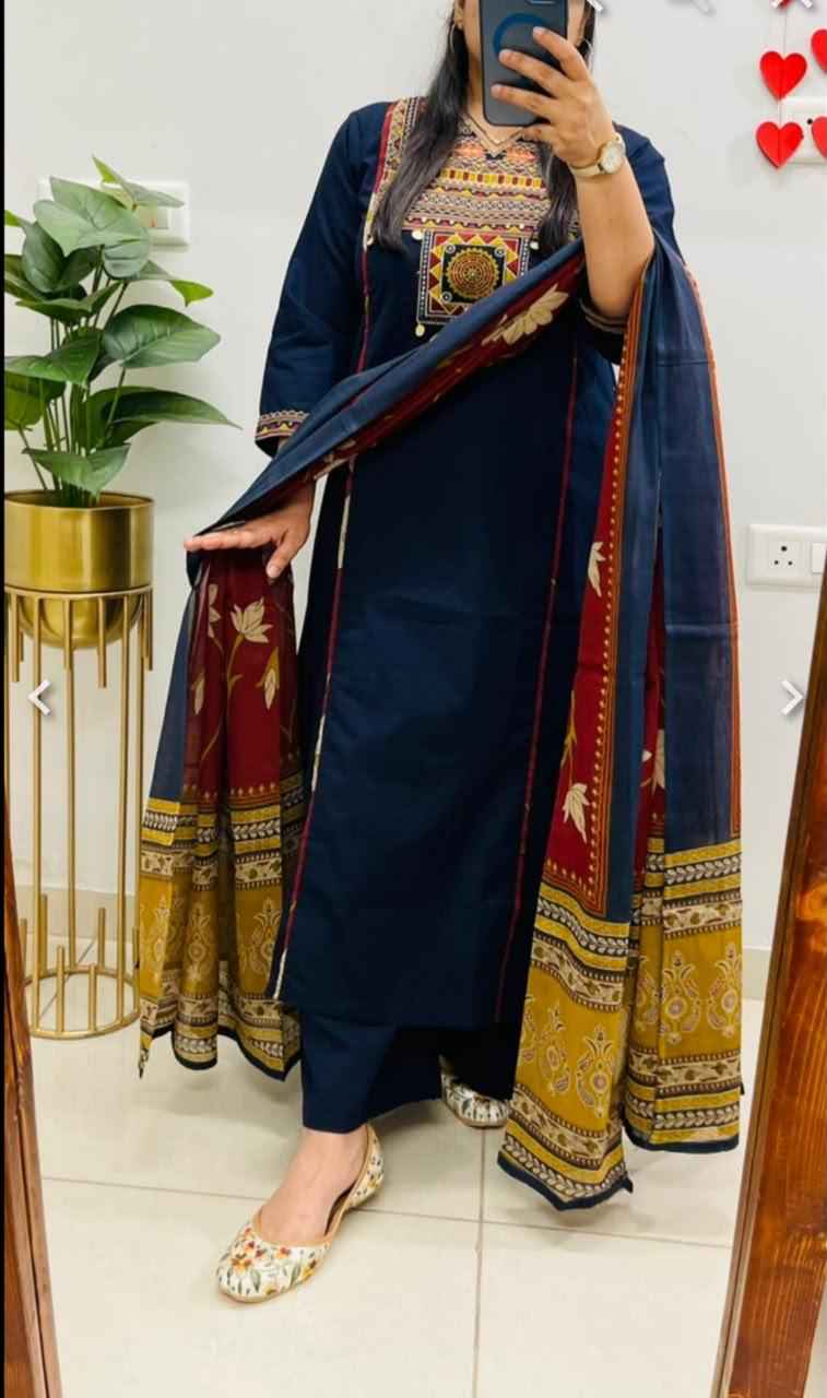 Pure Cotton Embroidery Suit Set