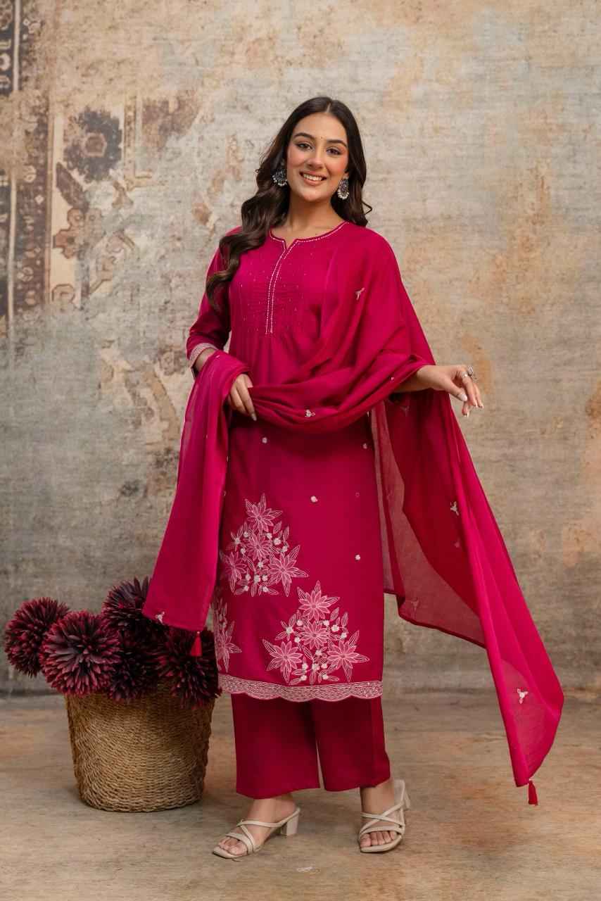 Heavy Cotton Embroidery Work Kurti Set
