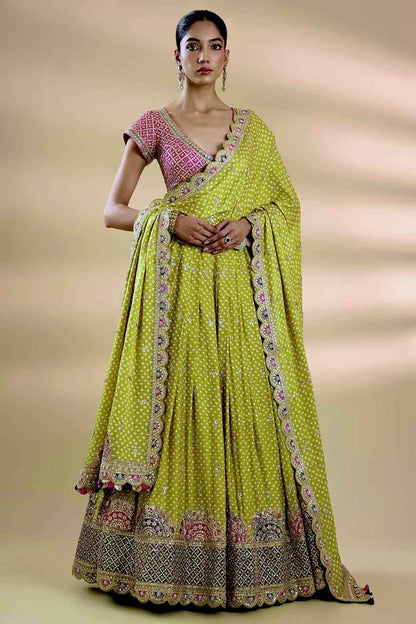 Gaji Silk Sequins Lehenga Choli