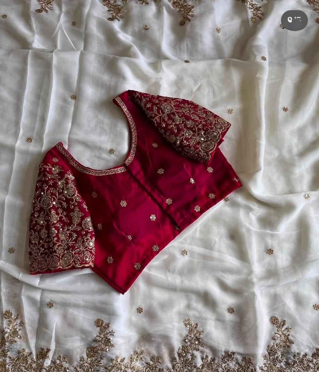 Heavy Rangoli Sequence Cutwork Saree