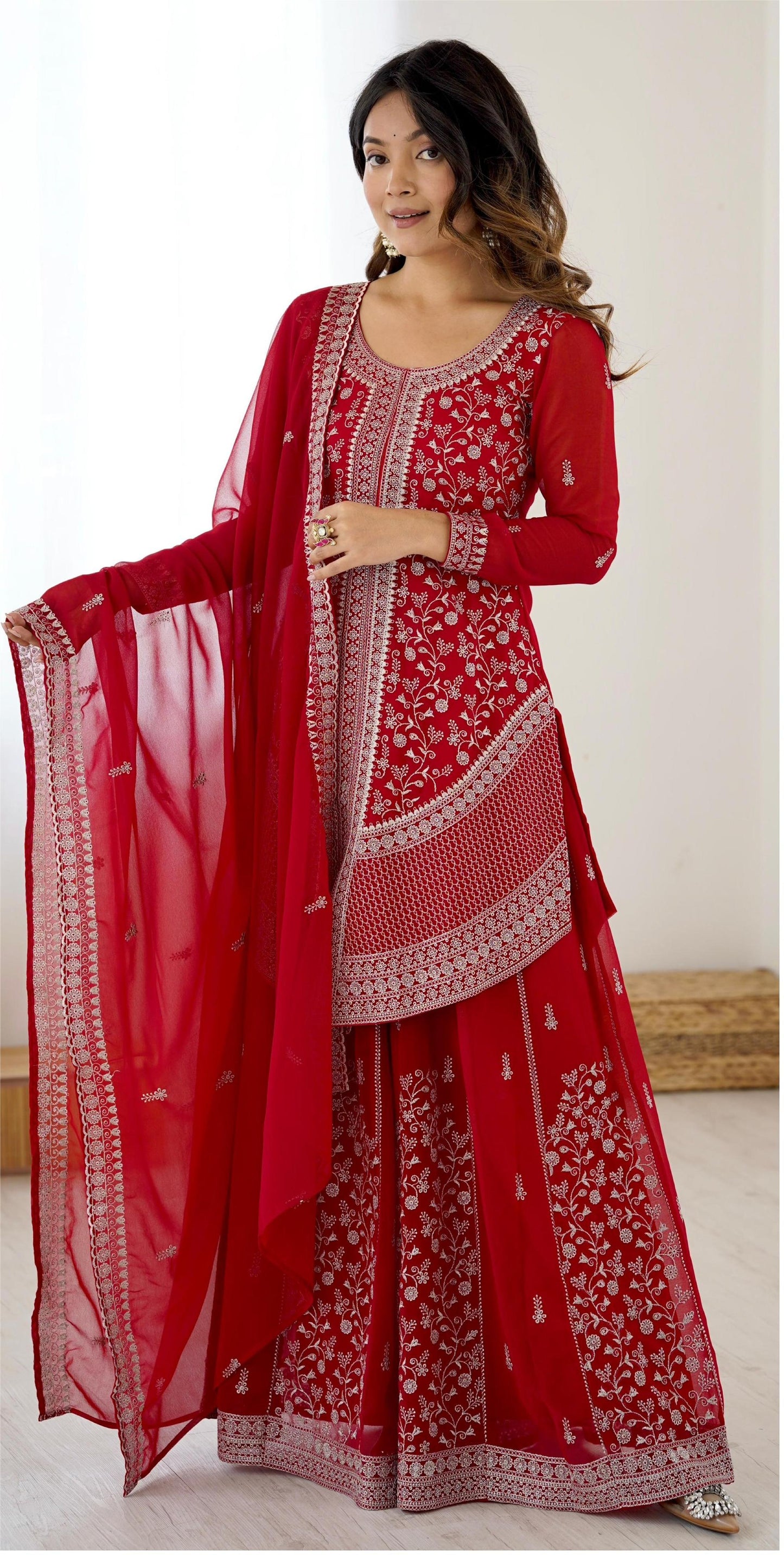 Premium three piece palazzo set - WishTown Fashion Club®