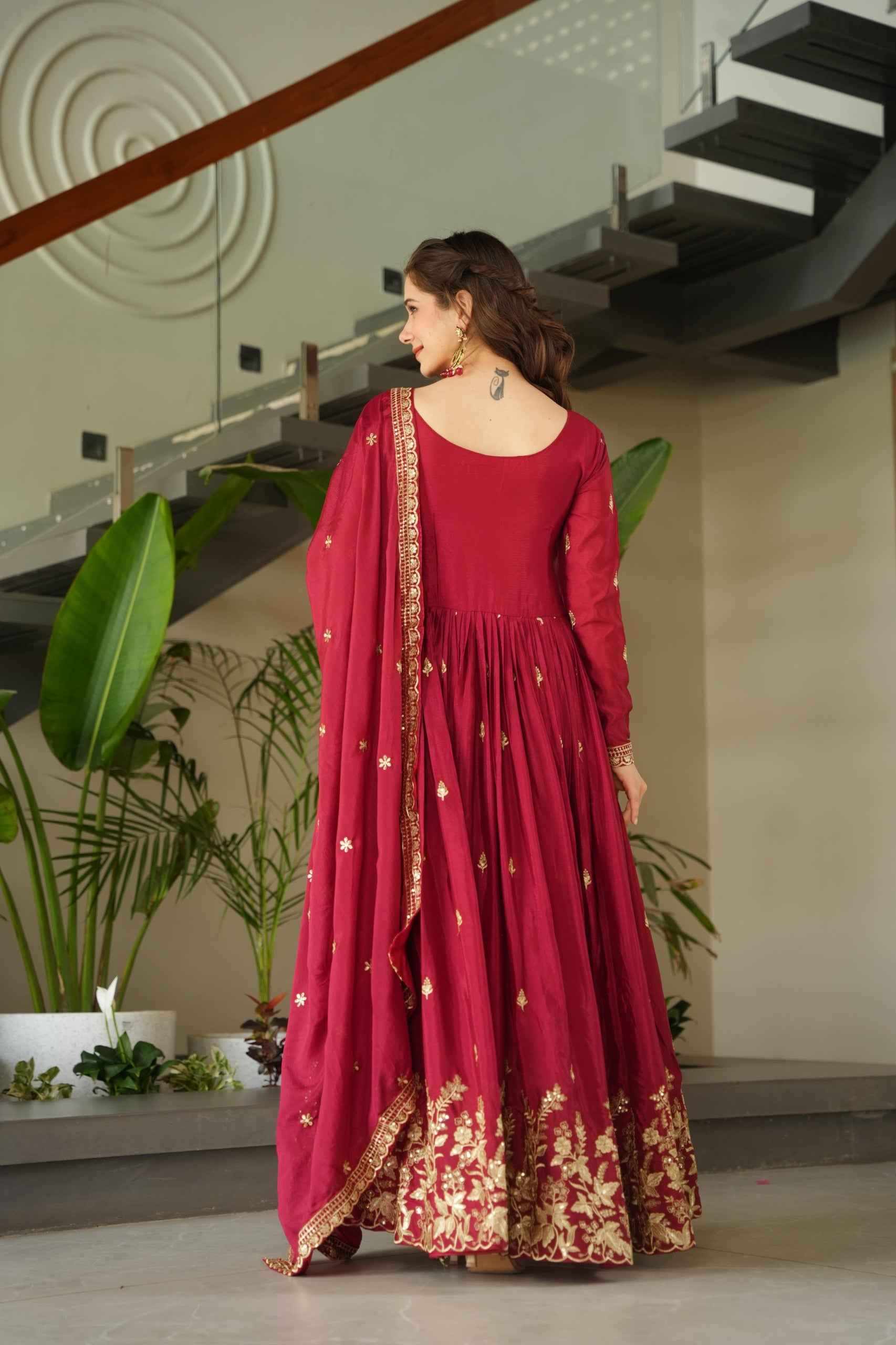 Designer Gown with Dupatta