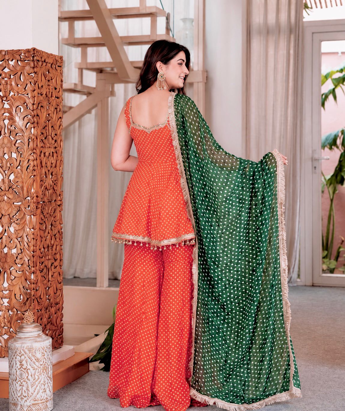 Bandhani Plazzo Set