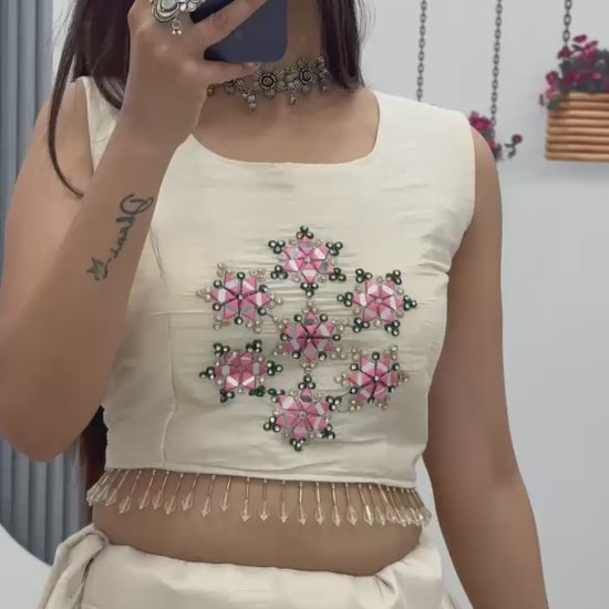 Crop Top Lehenga Set - WishTown Fashion Club®