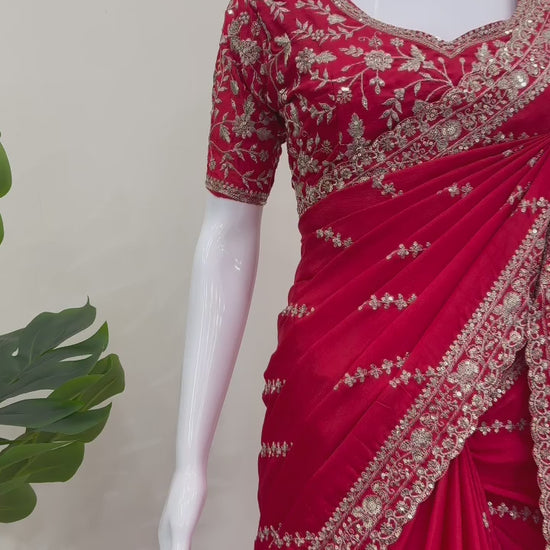 Silk Designer Saree - WishTown Fashion Club®