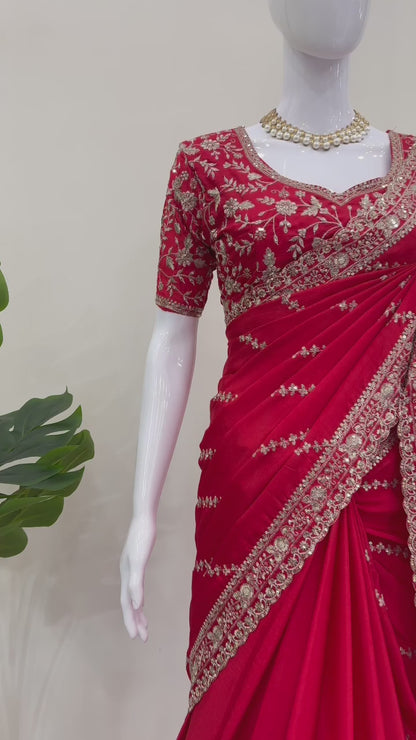 Silk Designer Saree - WishTown Fashion Club®