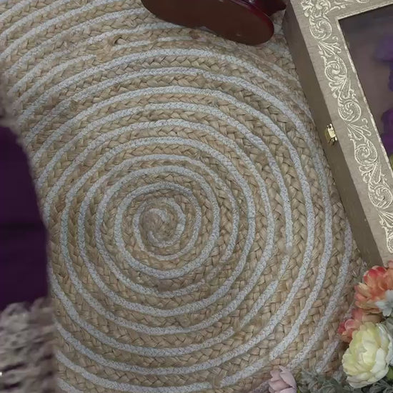 360-degree video of wine saree and blouse showcasing fabric shine embroidery details and complete look - WishTown Fashion Club