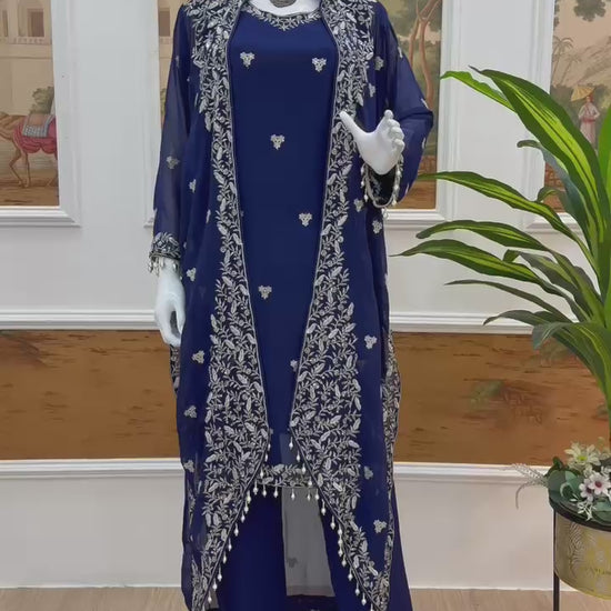 Kurti Koti and Pant set - WishTown Fashion Club®