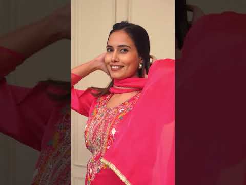 Pink Lagdi viscose silk embroidered kurta set with Chanderi dupatta ethnic outfit video - WishTown Fashion Club