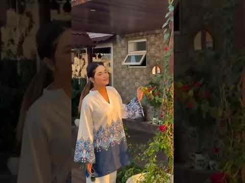 White premium mul cotton digital print co ord set work to vacation style video showcase - WishTown Fashion Club